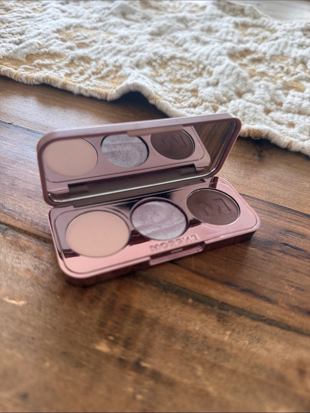 Morphe Mini Eyeshadow Trio - Soft Pink, Lilac Shimmer, Deep Plum